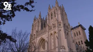 National Cathedral remembers 400,000 COVID-19 death in US with the ringing of bells
