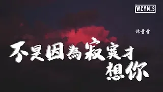 林童学 - 不是因为寂寞才想你 (Cover: 雷婷)【動態歌詞/Lyrics Video】