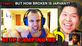 I finally face Tyler1 in Solo Queue and he calls my Jarvan broken and rages