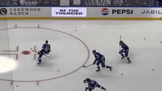 Lightning Warmups vs Canucks October 19