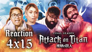 Attack on Titan DUB - 4x15 Sole Salvation - Group Reaction