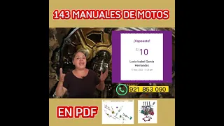 ACCEDE A 143 MANUALES DE  MOTOS EN PDF A SOLO S/. 10