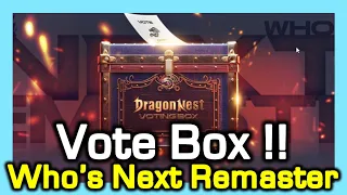 Vote Now !! Who's Next Remaster ? / Choose your favorite Job / until June 13th / Dragon Nest Korea