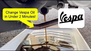 How to Change Vespa Oil in Under 2 Minutes