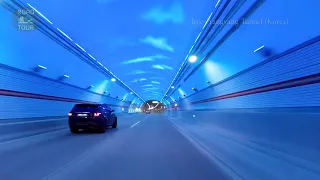 Driving through the longest road tunnel in Korea: 'Inje-Yangyang Tunnel'