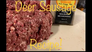 Country Deer Sausage Recipe! [Hot or Mild]