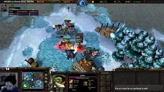 Infi (NE) vs Hitman (Orc) - WarCraft 3 - WC2492