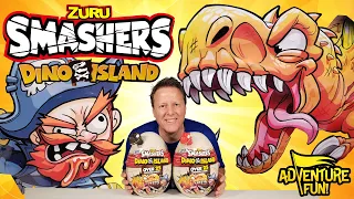 Zuru Smashers Dino Island Mega Dino Pirate Egg 25 Surprises Dinosaurs AdventureFun Toy review!