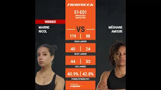 S1 Savate PRO #1 - Marine NICOL vs Méghane AMOURI