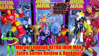 Marvel Legends RETRO IRON MAN Entire Series Review & Ranking!