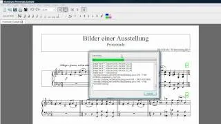 Preview of importing a PDF into MuseScore