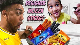 FLAMIN HOT CHEETOS and OREO MOZZARELLA STICKS! Cooking with kids