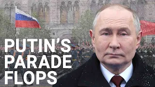 Putin bluffs on Victory Day as just one tank rolls through red square and Black Sea Fleet 'hides'
