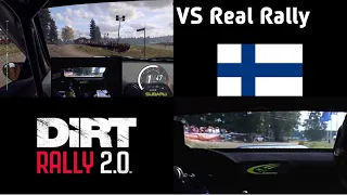 DiRT Rally 2.0 - VS Real Life Finland Ouninpohja! | WRC Comparison