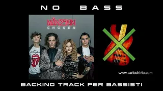 Chosen Maneskin NO BASS backing track per bassisti Suona tu il Basso (Bassless)