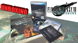 FINAL FANTASY VII REMAKE DELUXE EDITION PS4 UNBOXING EN ESPAÑOL