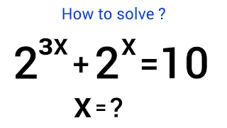 A Nice Olympiad Exponential Equation