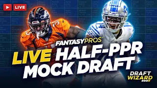 Live Half-PPR Mock Draft | Fantasy Football Pick-by-Pick Strategy | Sleepers, Studs and Busts (2022)