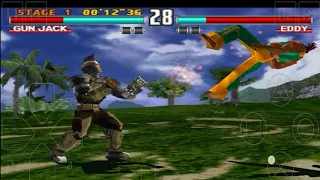 Gun Jack With Eddy's Moves Gameplay - Tekken 3 ( Arcade Version)