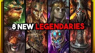 8 NEW LEGENDARIES | Raid: Shadow Legends (Test Server)