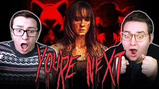 YOU'RE NEXT *REACTION* FIRST TIME WATCHING! BEST FINAL GIRL EVER?