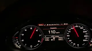 Audi A8L 3.0 TFSI st2+  acceleration 30-250 km/h