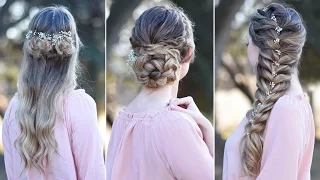 3 Prom Hairstyles | Updo | Cute Girls Hairstyles