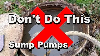 Do's and Don'ts of Sump Pumps and Basins