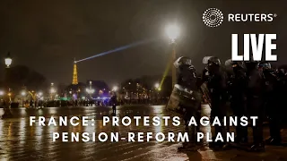 LIVE: Paris sees protests against pension reform plan