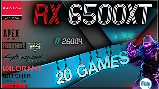 *RX 6500 XT in 20 Games (Paired with Intel  i7-2600K)   | 2022