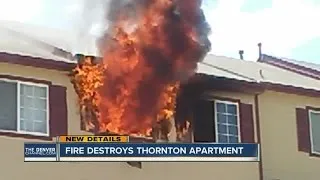 Fire destroys Thornton apartment
