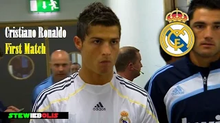 Cristiano Ronaldo ● First Match for Real Madrid ● HD #CristianoRonaldo