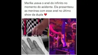 Marília Mendonça usava anel do infinito que deu pras amigas Maiara e Marisa