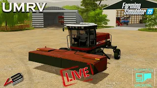 🔴LIVE🔴Time to get some mowing done!!!!!! -UMRV Fs22