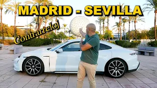 EL RETO: SEVILLA - MADRID EN UN PORSCHE TAYCAN TURBO, ¿CUÁNTO TIEMPO TARDARÉ?