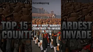 Top 15 most hardest countries to Invade in 2024