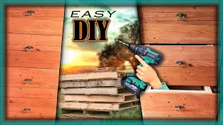 DIY Pallet Wood Drawers |Easy How to Make Tall Dresser|Tiny House Storage|Building Chest of Drawers|