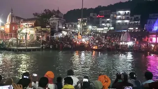 Ganga aarti at #harki pauri  #haridwar in lockdown