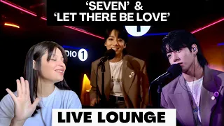 Jung Kook BBC Rádio 1 in Live Lounge ‘Seven’ & ‘Let There be Love’ | REACTION sub [ENG/ESP/POR/KOR]