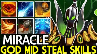 MIRACLE [Rubick] Crazy God Mid Steal Skills Mind Hack Dota 2