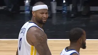 DeMarcus Cousins Gets a Standing Ovation After Getting Fouled Out - Warriors vs Clippers