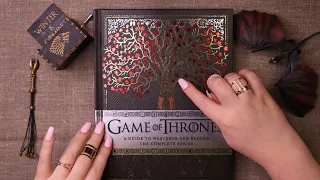 ASMR BOOK Page Turning & Tracing / Soft Spoken / Game Of Thrones Book