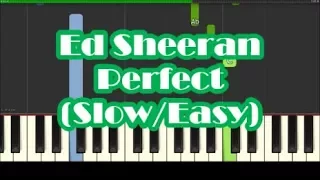 How To Play Perfect by Ed Sheeran - Slow Easy Piano Tutorial