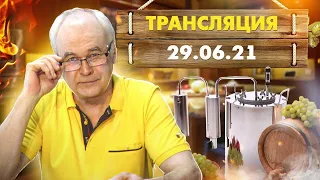 Как гнать самогон? Ответы на вопросы. Прямая трансляция от 29.06.2021. Самогон Саныч.