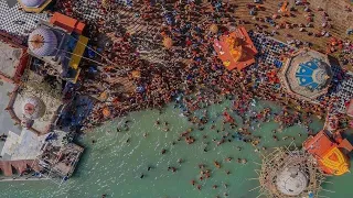 Haridwar Kumbh Mela Drone views #short #shorts