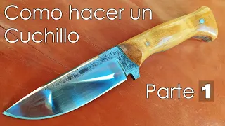 Como hacer un cuchillo [Parte 1] "Herramientas - Diseño - Acero"