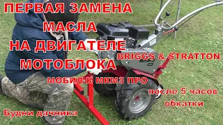 Будни дачника. Замена масла в двигателе BRIGGS & STRATTON мотоблока МОБИЛ К МКМ3 ПРО