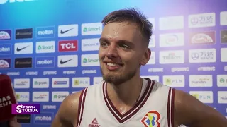 Bertāns un Žagars pēc uzvaras pār Libānu | Basketbols