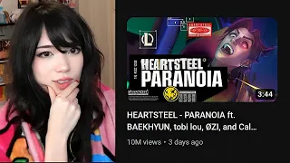 Emiru Reacts to New League Song "HEARTSTEEL - PARANOIA (Official Music Video)"