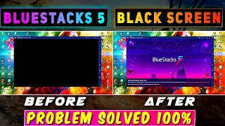 How To Fix Bluestacks 5 Black Screen Problem on Windows 10 | Problem Solved 100% in Hindi